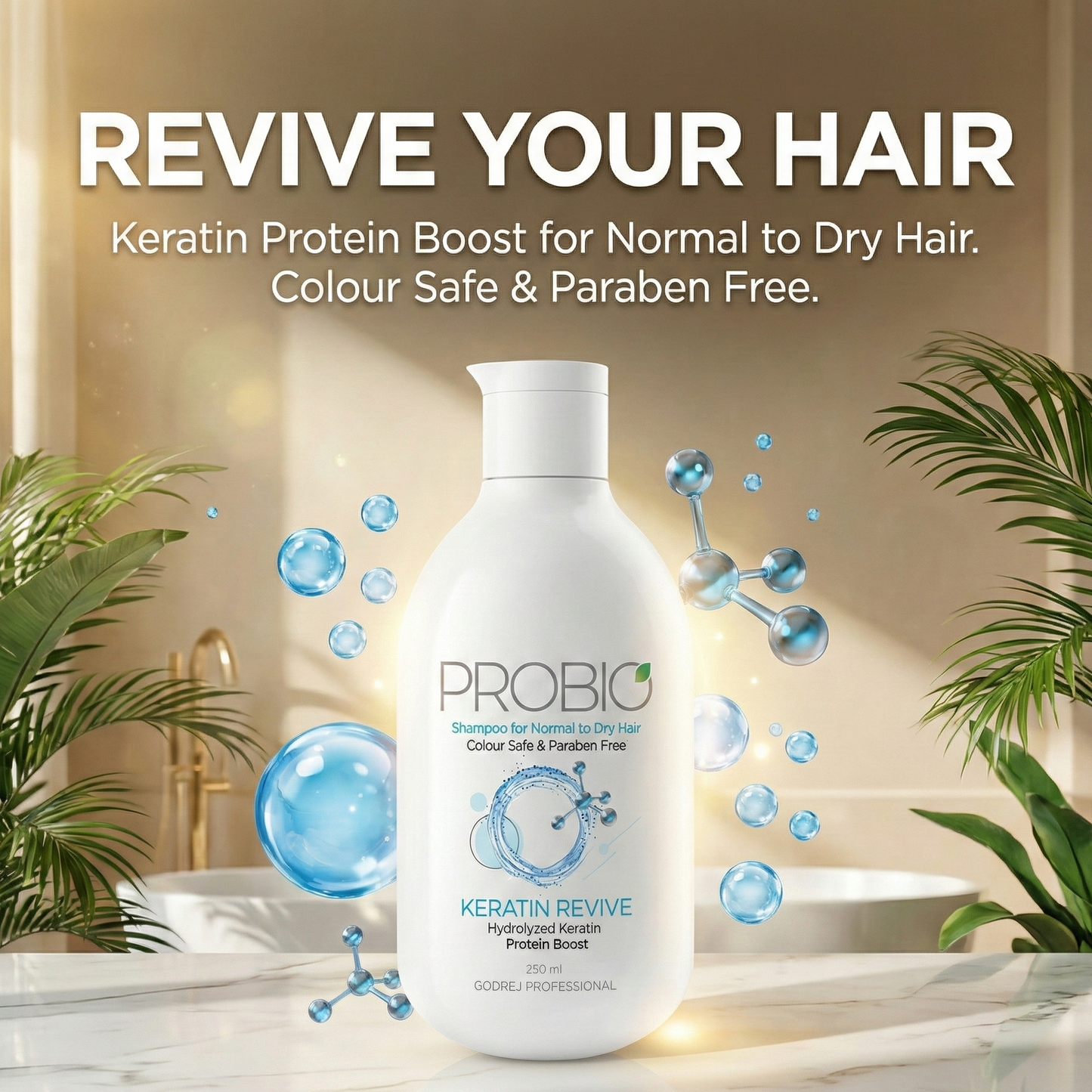 Godrej Professional Probio Keratin Revive Shampoo (250 ml)