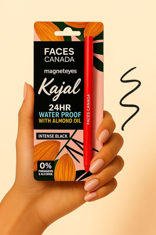FACES CANADA Magneteyes Kajal | 24HR Long Stay, Smudge & Water Resistant, Fade Proof  (Black, 0.35 g)